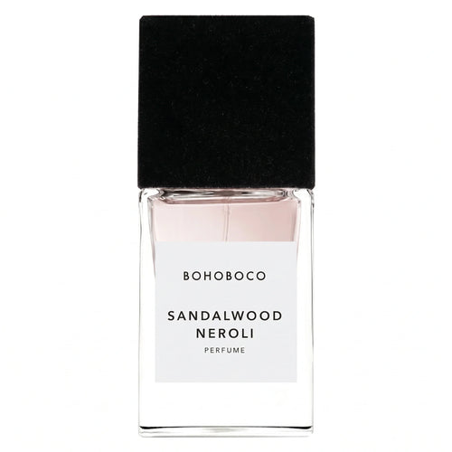 Bohoboco Sandalwood Neroli Extrait de Parfum 50ml - Perfume box with bottle.