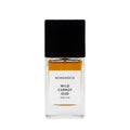 Perfume bottle labeled 'Wild Carrot Oud' by BOHOBOCO on a white background