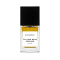 Perfume bottle labeled 'Yellow Rose Incense' by BOHOBOCO on a white background